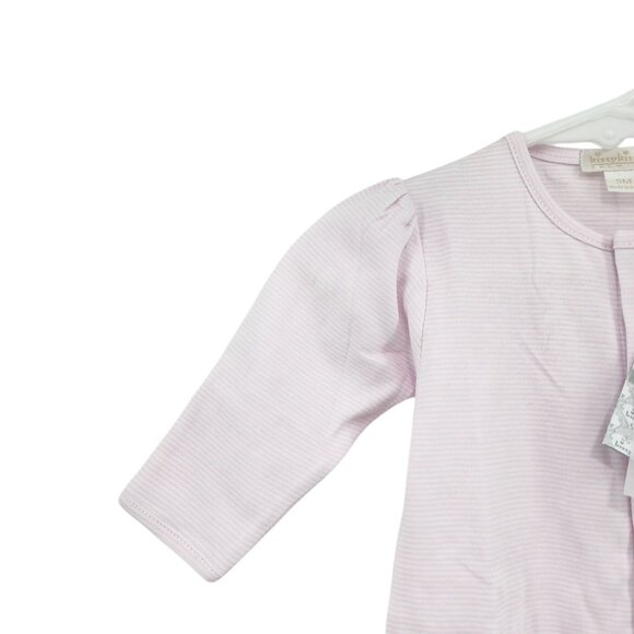 Kissy Kissy Pima Cotton Stripes Embroidered Puppy Converter Gown - Picture 2 of 10